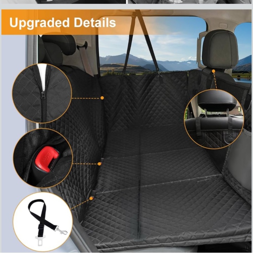 X-LargeHonest Back Seat Extender for Dogs, 57.4W 30.3L Hard Bottom NWT - Picture 5 of 15
